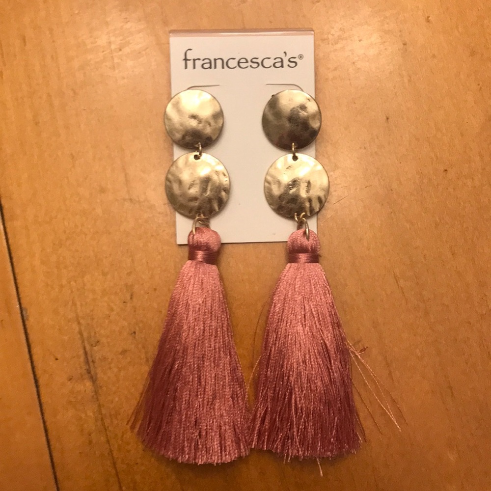 francesca’s tassel earrings !!!